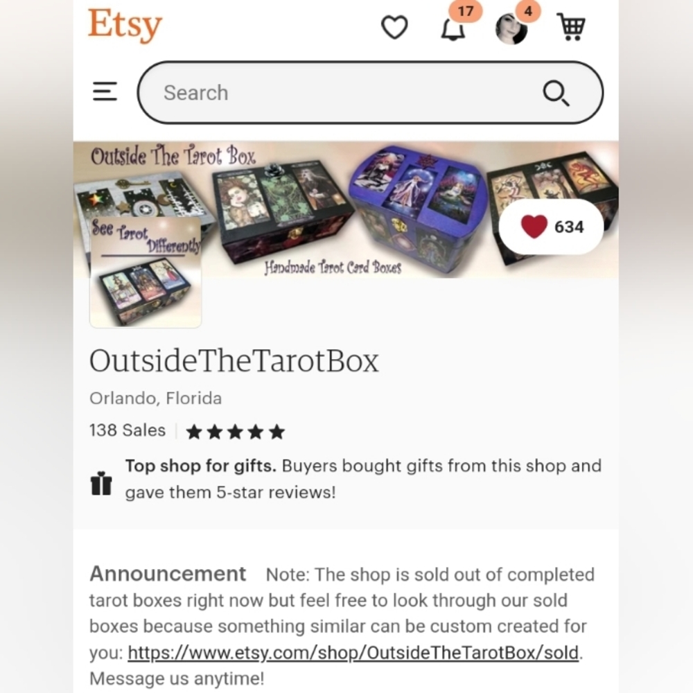 Tarot Box (Handmade) - Picture 9 of 10